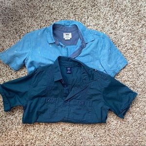 Blue Short Sleeve Button-down Bundle